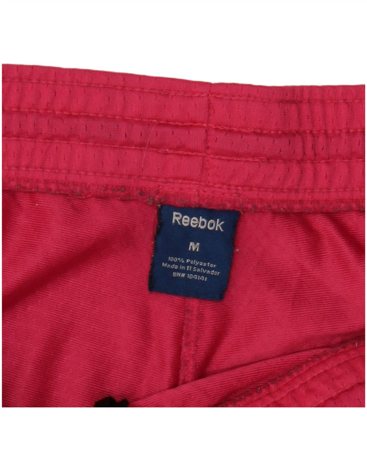 Shorts esportivos femininos REEBOK UK 14 poliéster colorblock rosa médio