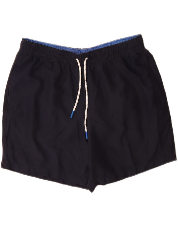 Shorts de natação masculino Marks & Spencer grande poliéster azul marinho