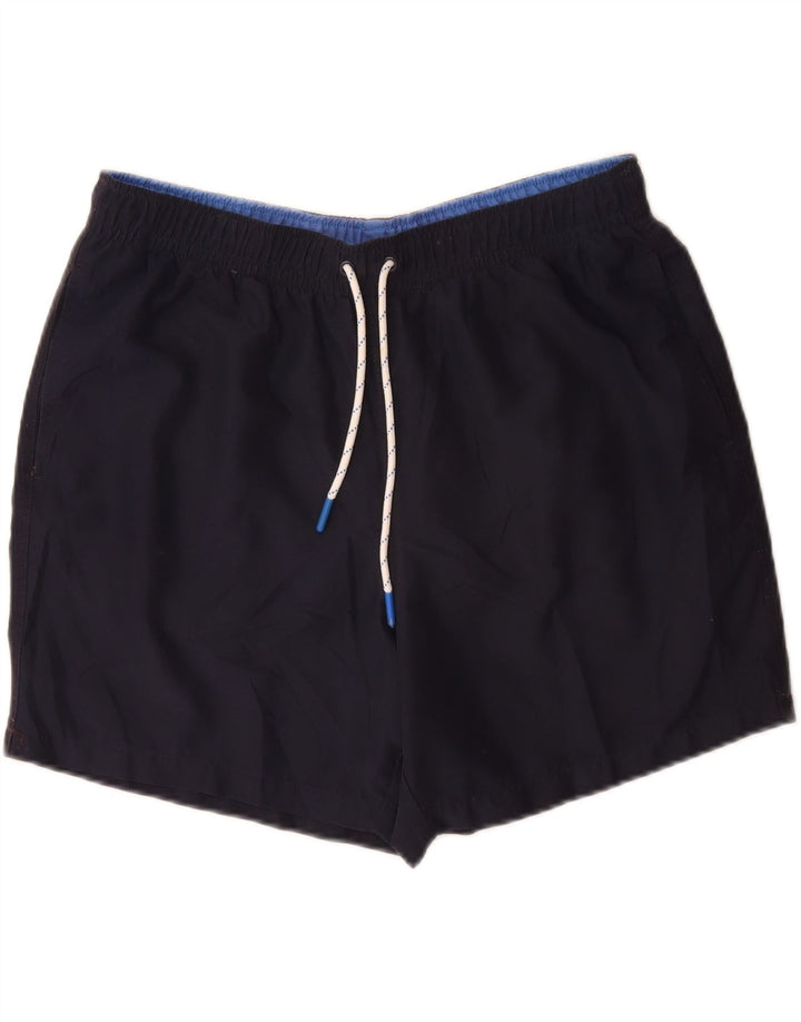 Shorts de natação masculino Marks & Spencer grande poliéster azul marinho