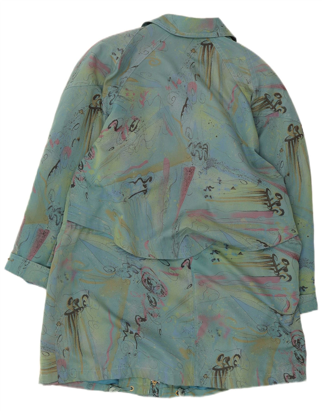 Sobretudo feminino oversized VALMELINE EU 36 bloco colorido azul pequeno