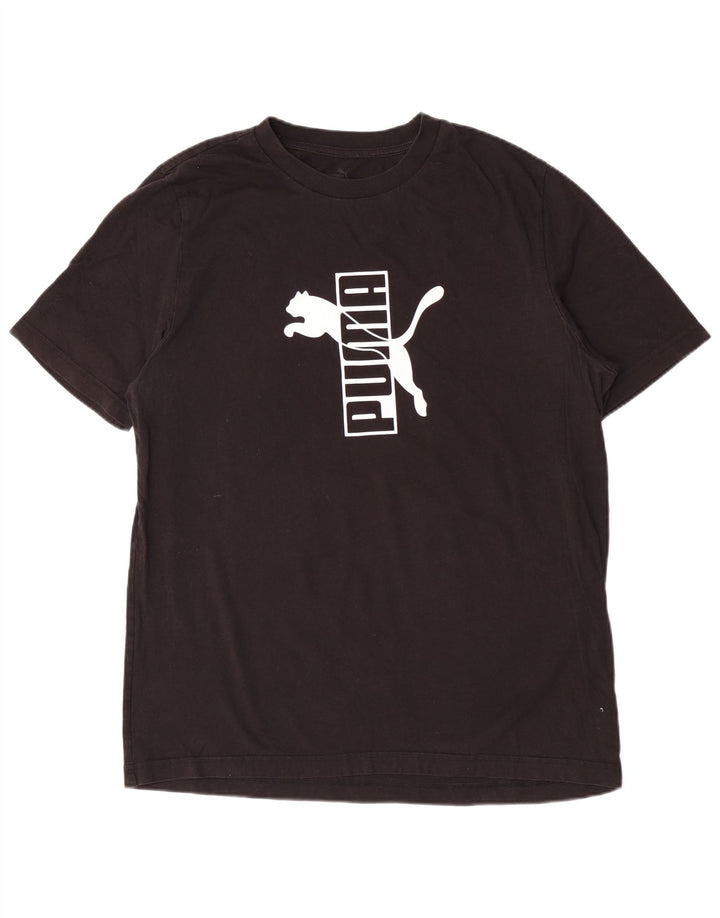 Puma Camiseta Masculina Graphic Top Grande Preto