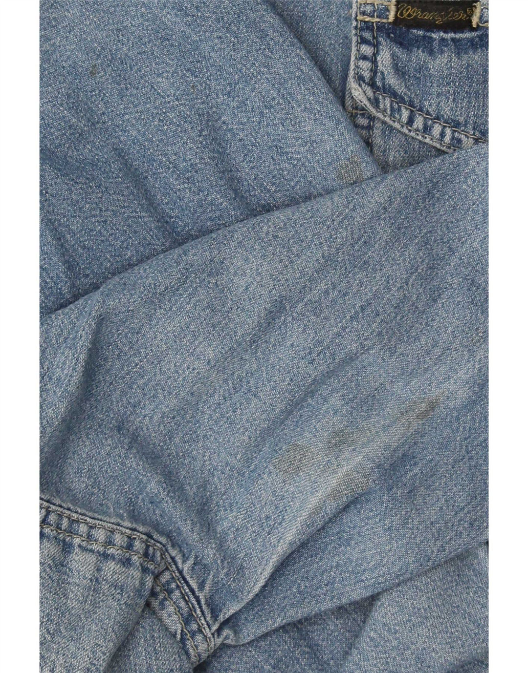 Wrangler Camisa jeans masculina ocidental grande algodão azul