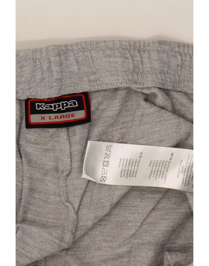 Shorts esportivos gráficos masculinos Kappa XL cinza algodão