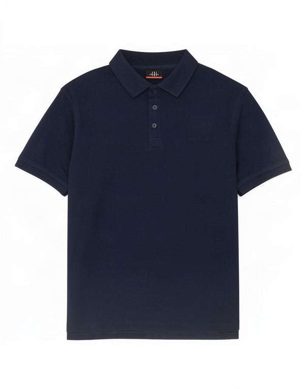 Camisa polo masculina Pierre Cardin Regular Fit 2XL algodão azul marinho