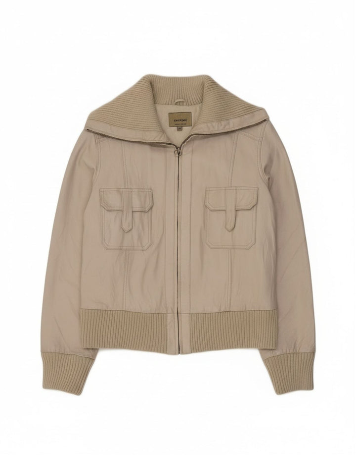 Jaqueta de couro feminina Conbipel IT 48 XL couro branco