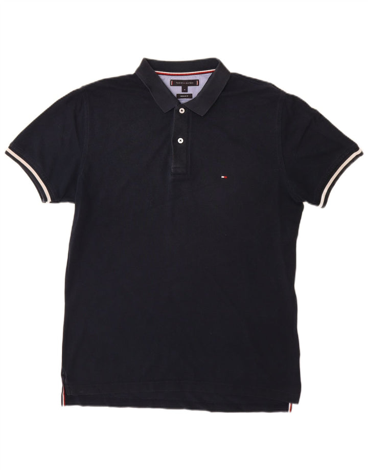 Camisa polo masculina Tommy Hilfiger Regular Fit média azul marinho