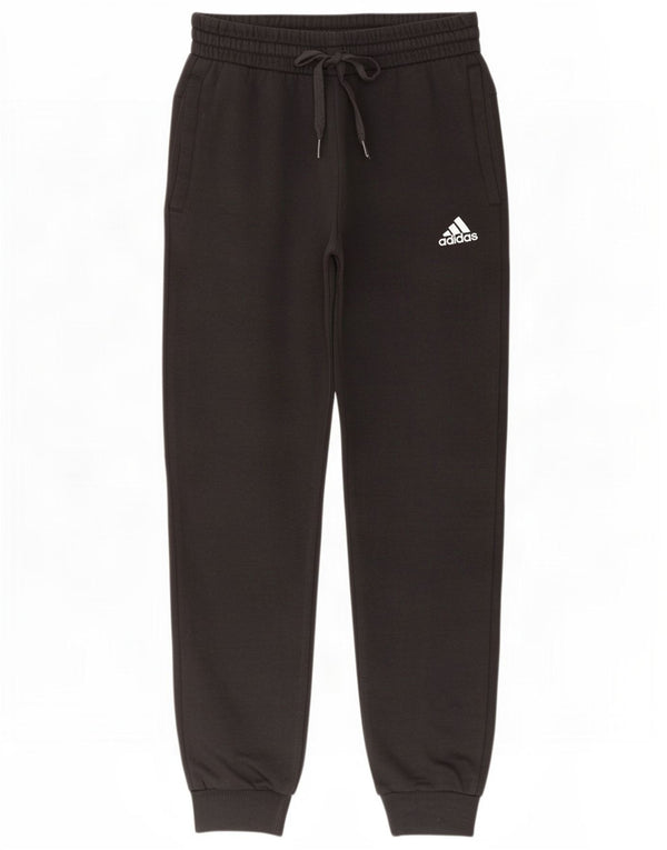 Calças de treino femininas Adidas Joggers UK 4/6 XS algodão preto