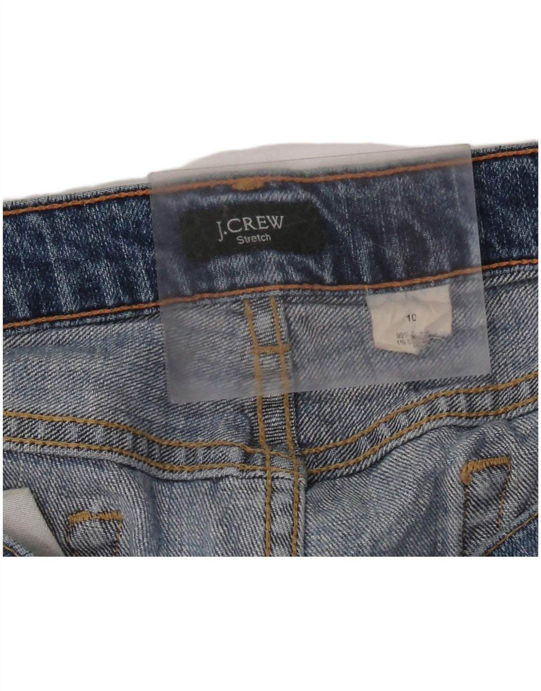 J. CREW Jeans retos femininos US 10 grandes W34 L29 azul