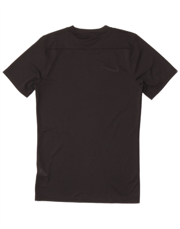 Nike Mens Dri Fit Slim Camiseta Top Pequeno Poliéster Preto