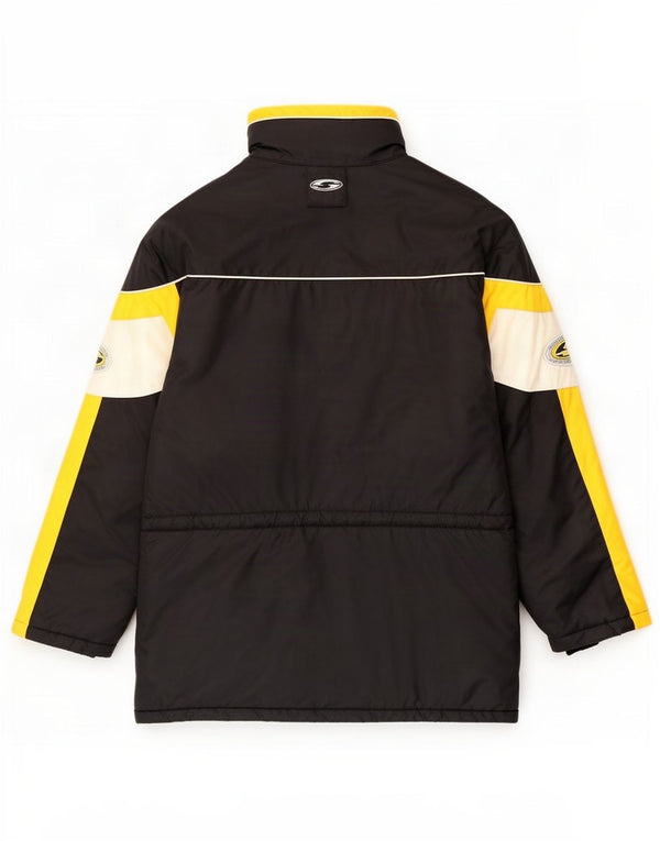 Jaqueta corta-vento masculina Saller Graphic UK 42 XL preta Colourblock poliamida
