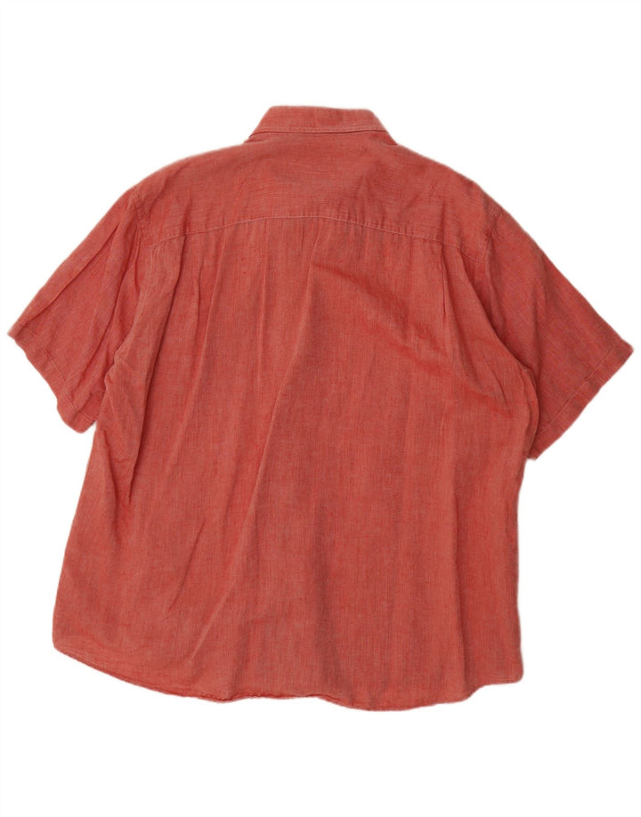 Camisa masculina de manga curta LACOSTE tamanho 46 2XL vermelho