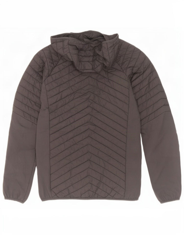 Jaqueta acolchoada com capuz masculina Mountain Warehouse UK 34 XS poliéster cinza
