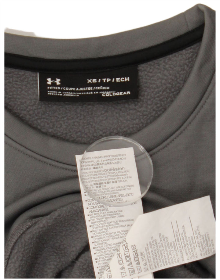 Under Armour Masculino Cold Gear Moletom Jumper XS Poliéster Cinza