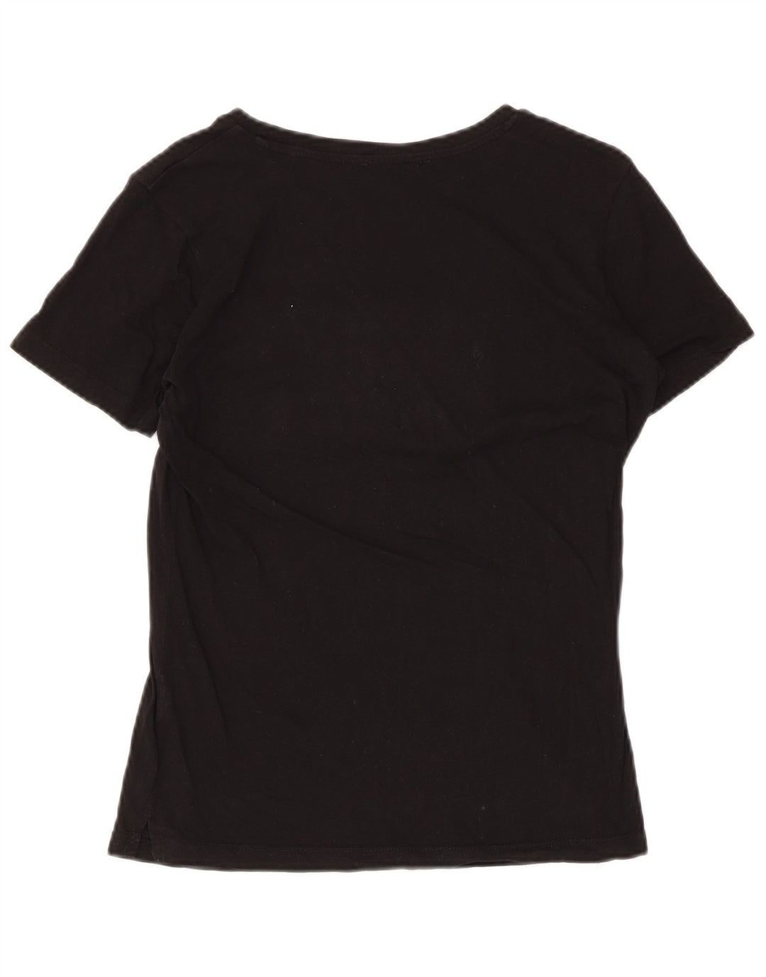 Camiseta feminina Guess com estampa gráfica UK 10 pequena preta