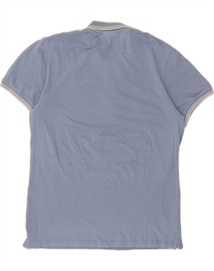 MARLBORO CLASSICS Mens Polo Shirt Large Blue Cotton Vintage Marlboro Classics and Second-Hand Marlboro Classics from Messina Hembry 