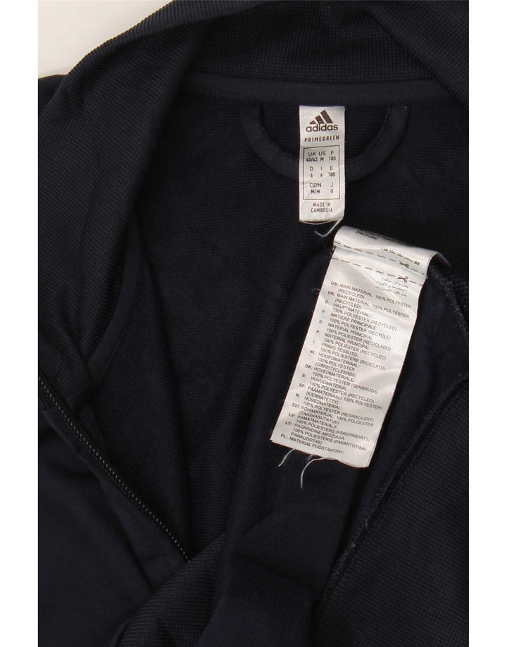 Adidas Mens Graphic Tracksuit Top Jacket UK 40/42 Médio Azul Marinho