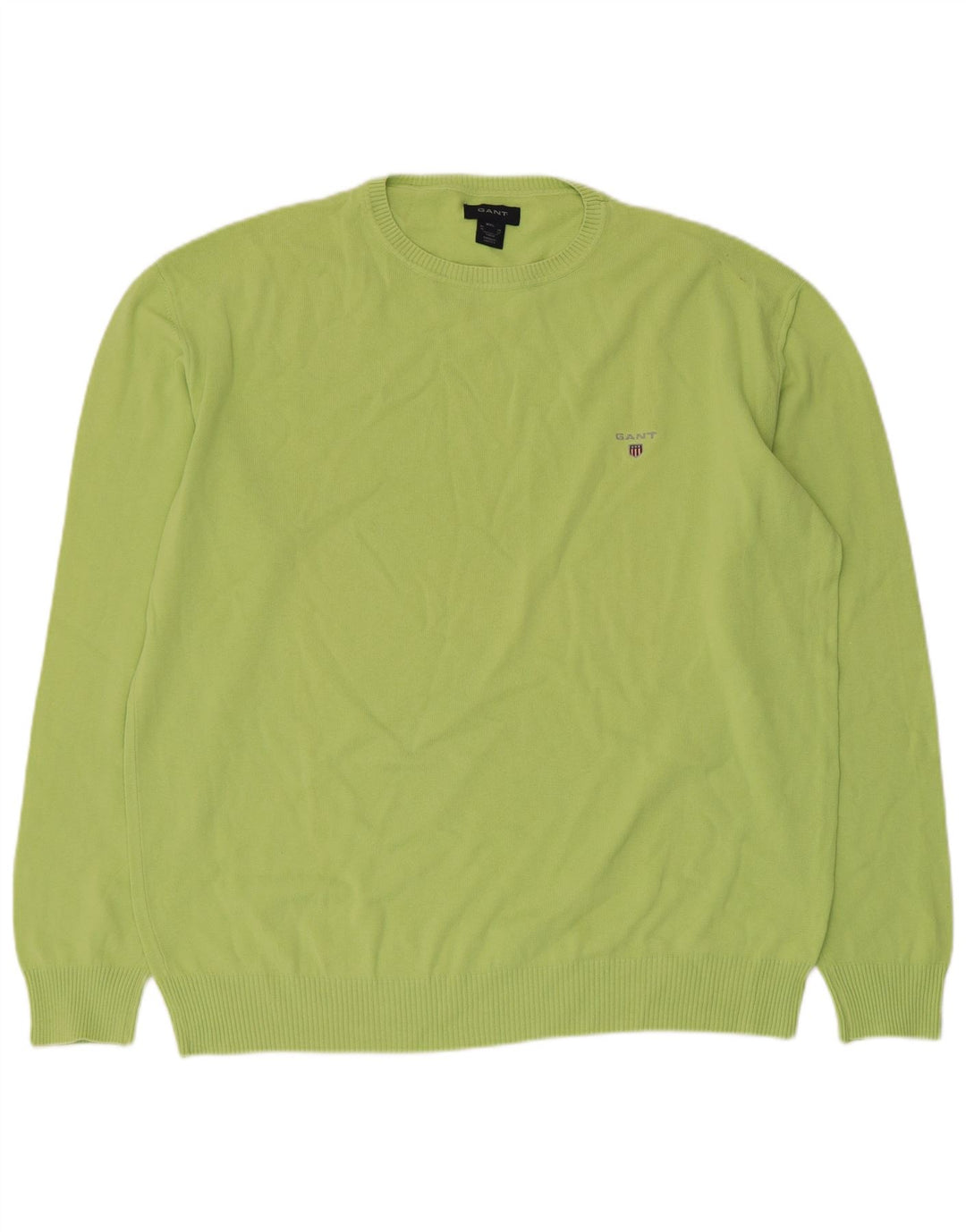 Suéter masculino Gant com gola redonda 2XL algodão verde
