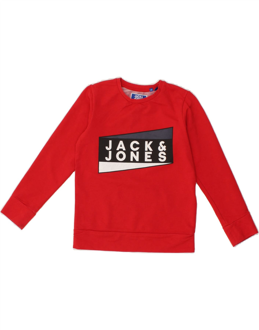 JACK & JONES Girls Graphic Sweatshirt Jumper 7-8 Years Red Cotton Vintage Jack & Jones and Second-Hand Jack & Jones from Messina Hembry 