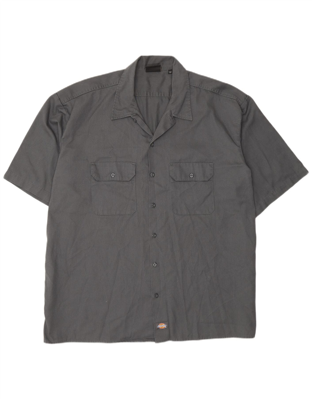 Camisa masculina de manga curta DICKIES 2XL algodão cinza