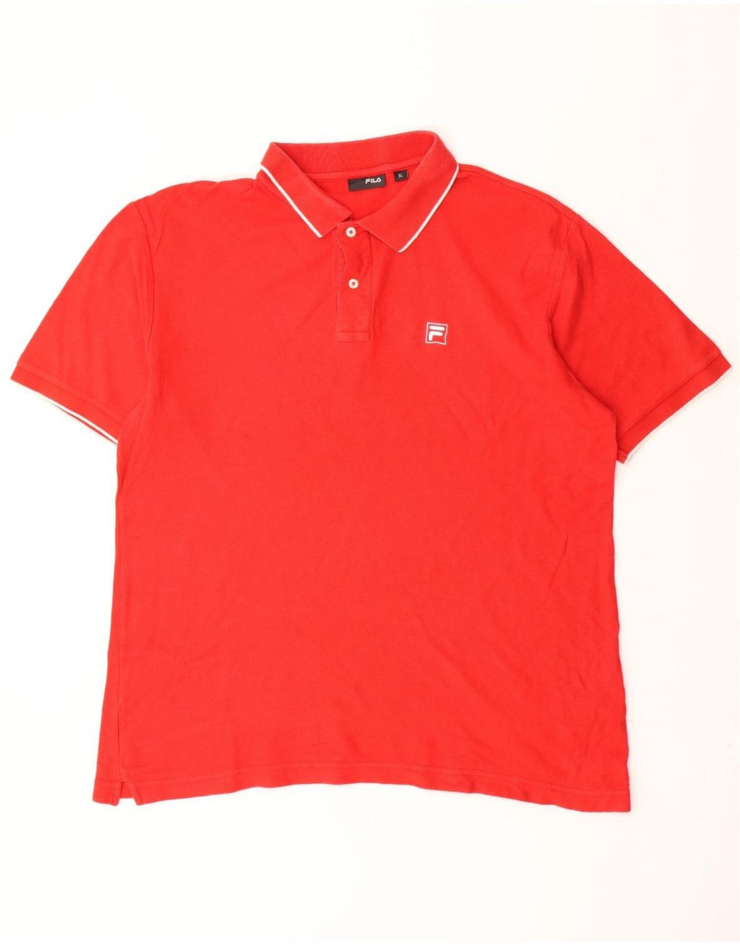Camisa polo masculina FILA XL algodão vermelho