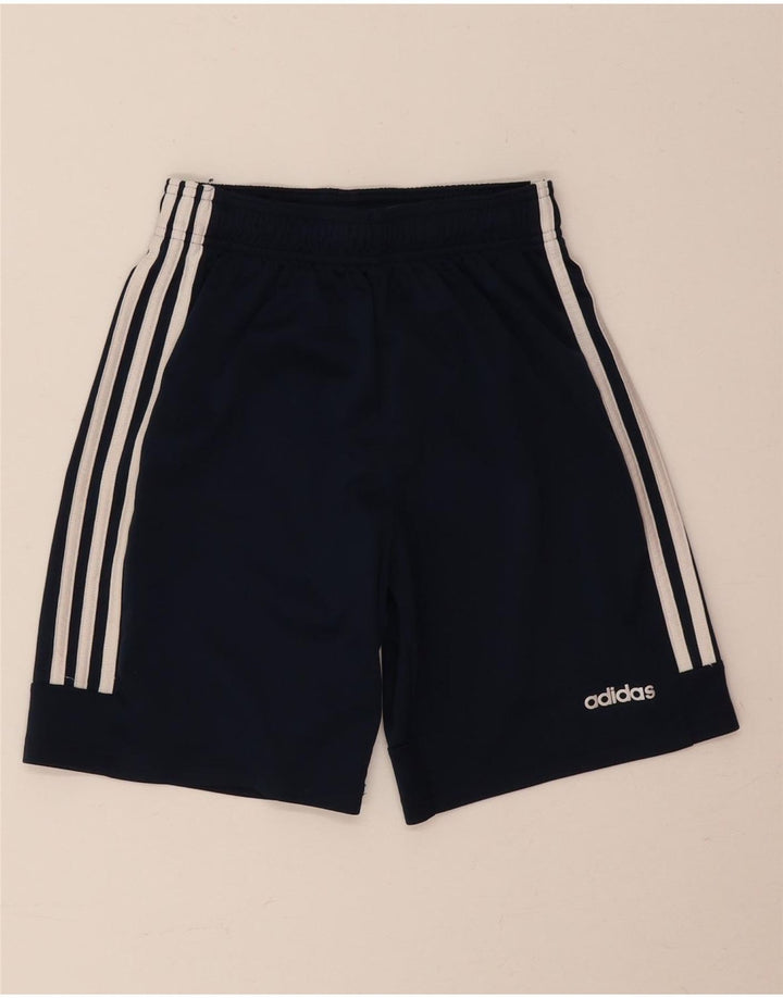 Calções desportivos Adidas Boys Climalite 13-14 anos azul marinho poliéster