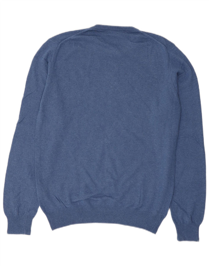 Suéter masculino Liberto com gola redonda IT 52 grande lã azul