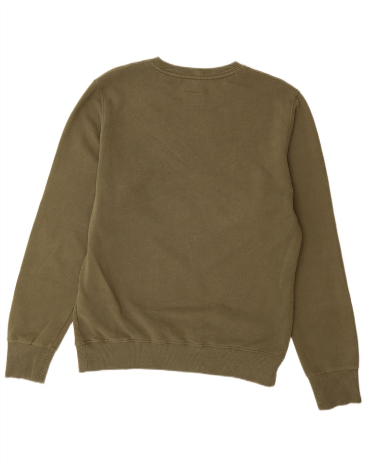 Superdry Mens Graphic Moletom Jumper XL Algodão Cáqui