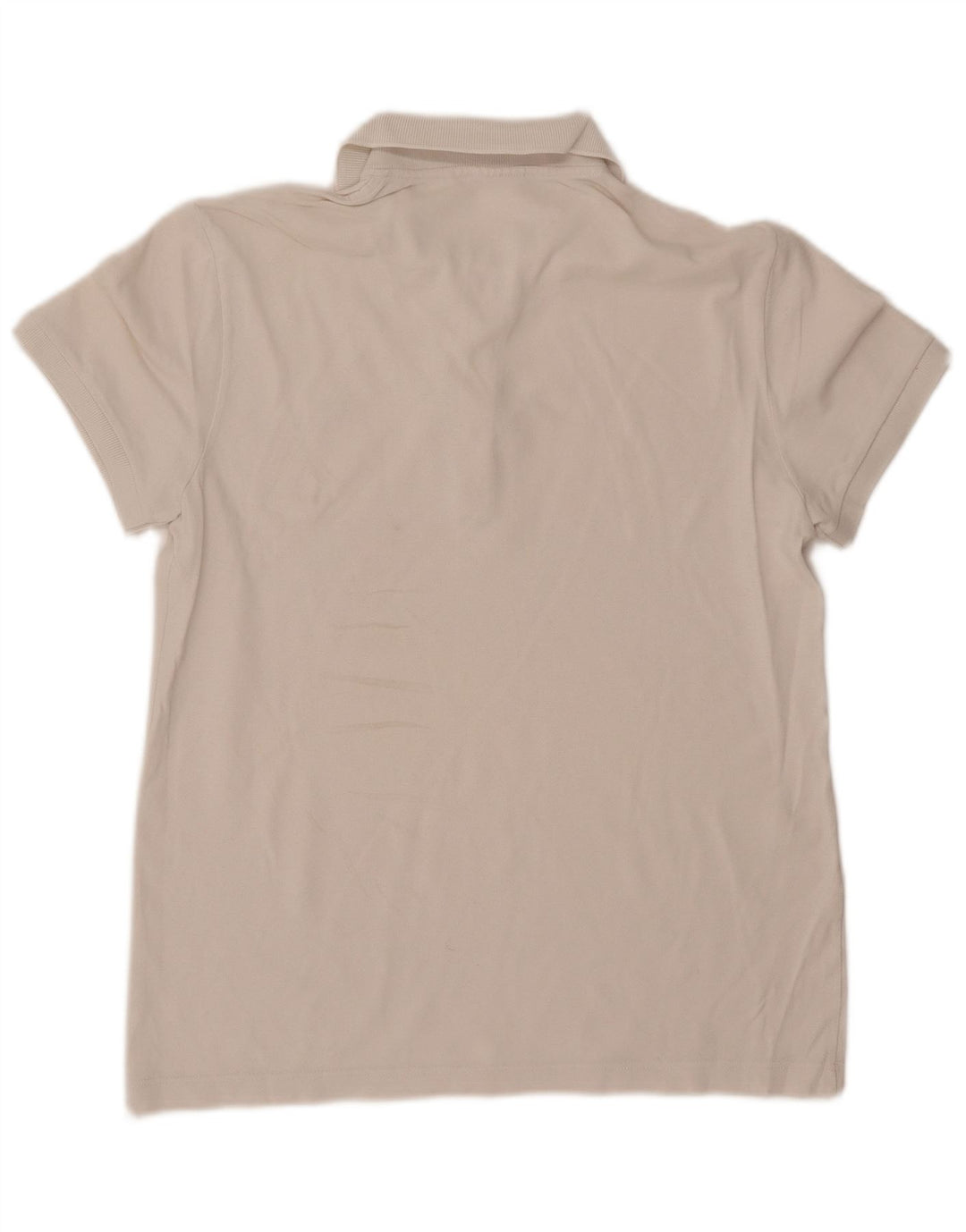 Camisa polo masculina Lacoste tamanho 4 médio algodão branco