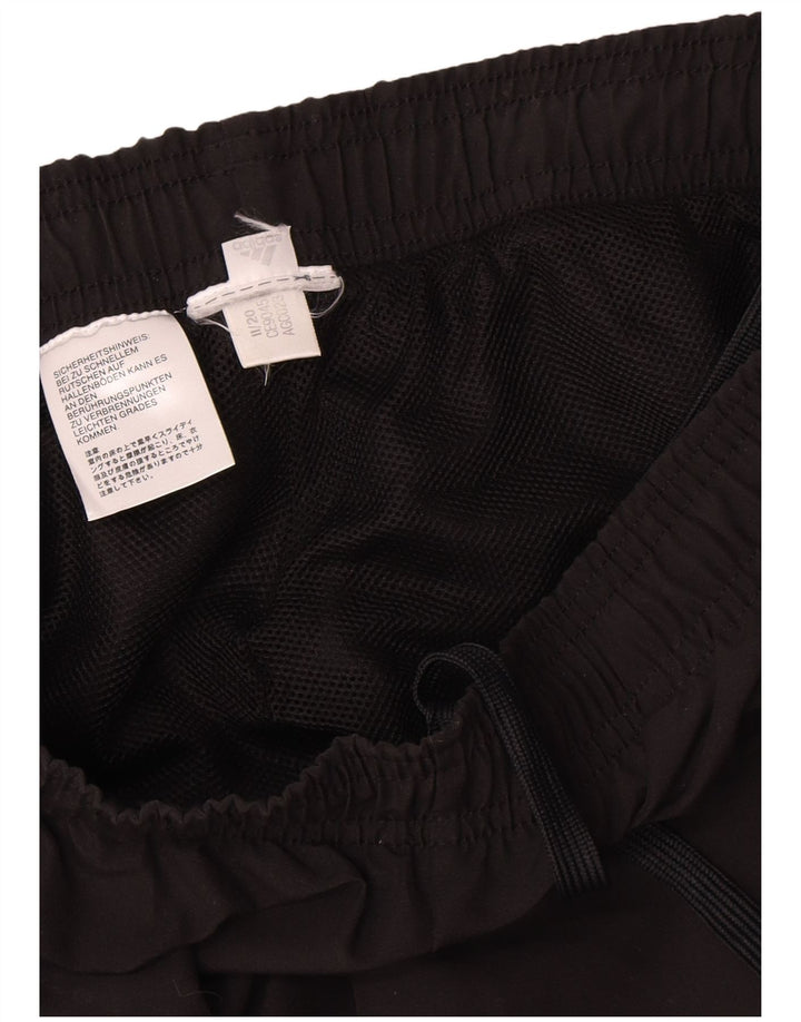 Calça de treino masculina Adidas médio preto colorblock poliéster