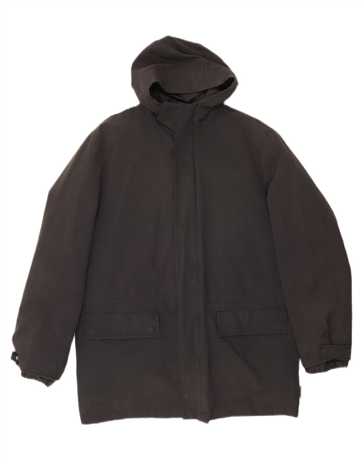 MONCLER Mens Hooded Padded Coat Size 3 Large Black Cotton Vintage Moncler and Second-Hand Moncler from Messina Hembry 