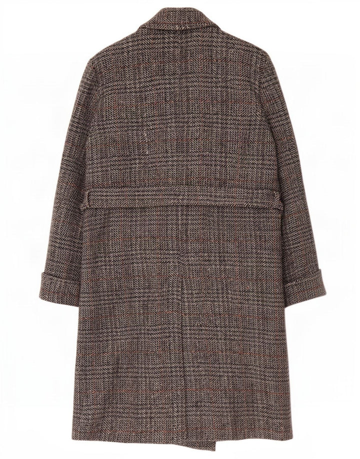Lebole Casaco feminino folgado com botões duplos IT 44 cinza médio Houndstooth