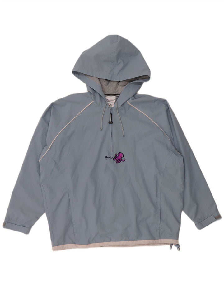 Jaqueta de chuva feminina REEBOK com capuz grande e capuz Reino Unido 16 grande azul
