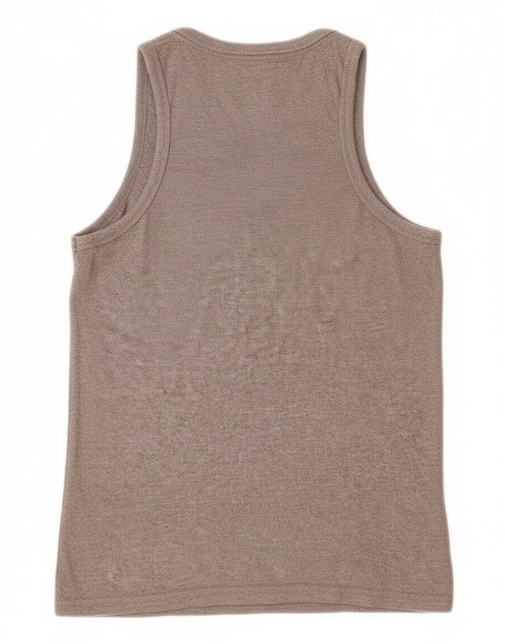 Superdry Mens Graphic Vest Top pequeno algodão manchado cinza