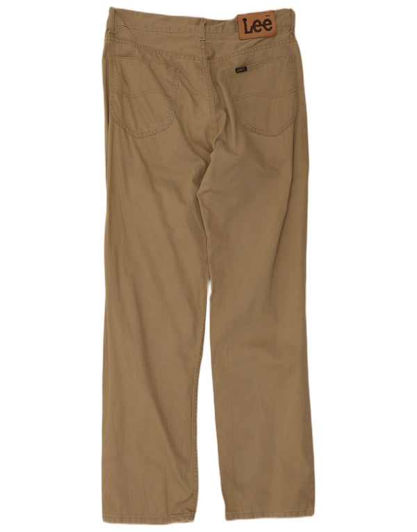 Calça casual masculina Lee W34 L32 algodão bege