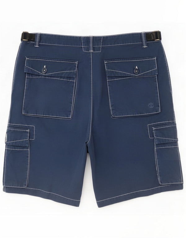 Timberland Mens Cargo Shorts XL W38 Blue Cotton