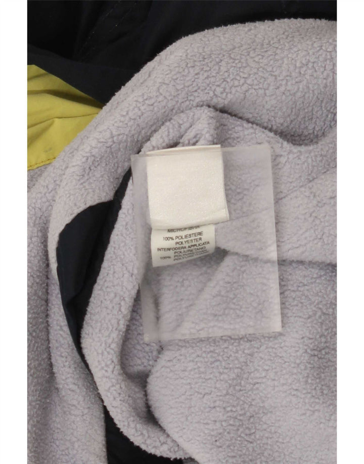 Jaqueta corta-vento masculina Murphy & Nye gráfico Reino Unido 42 XL azul marinho poliéster