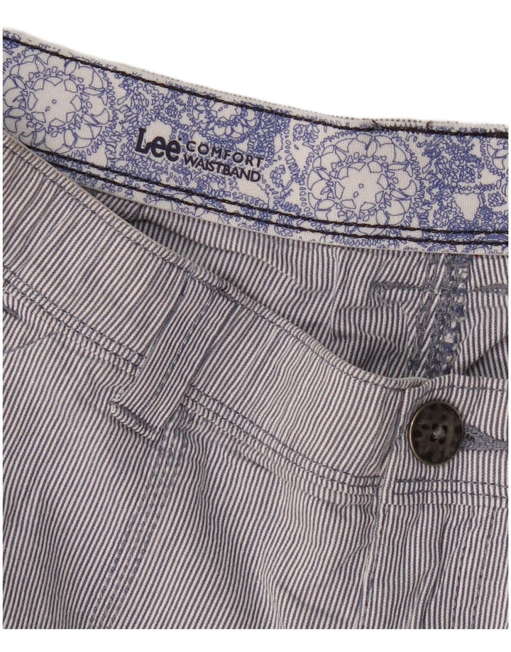 Shorts cargo masculino LEE W32 listrado azul médio