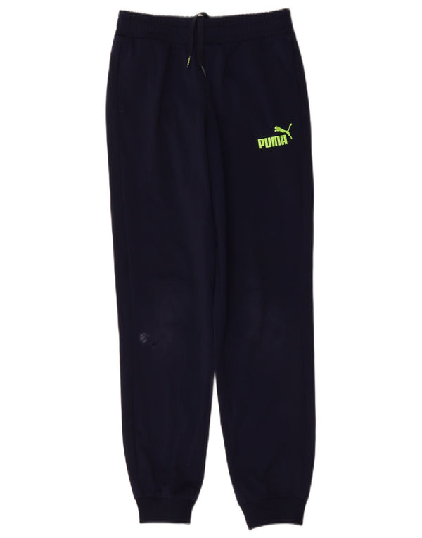 Calças de treino Puma Meninos Joggers 11-12 Anos Azul Marinho Poliéster
