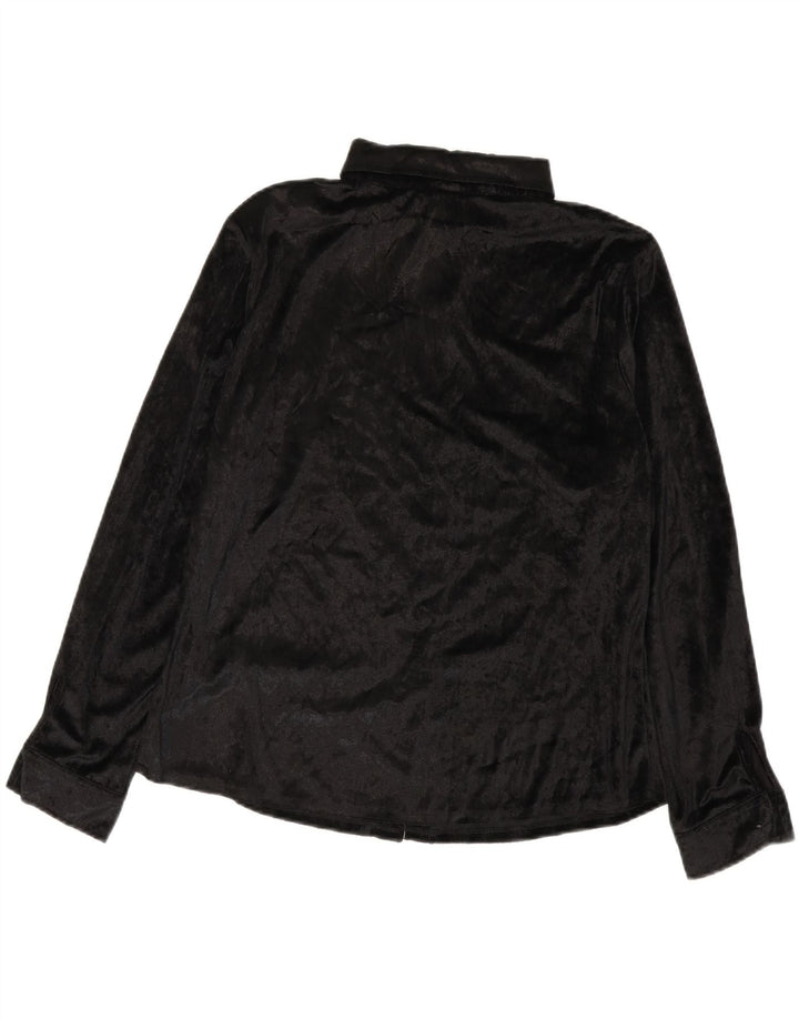Blusa Camisa Feminina Trend UK 20 2XL Poliéster Preto