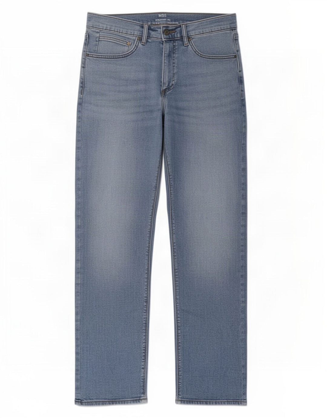Jeans retos masculinos Marks & Spencer W32 L31 algodão azul