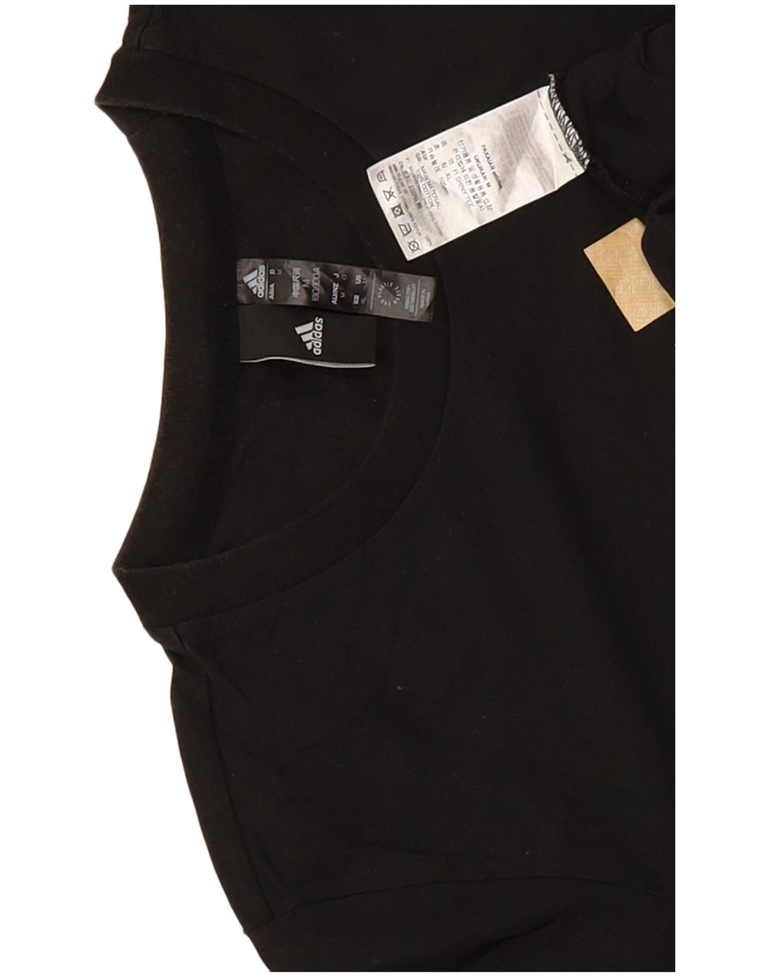 Adidas Mens Graphic T-Shirt Top Médio Algodão Preto