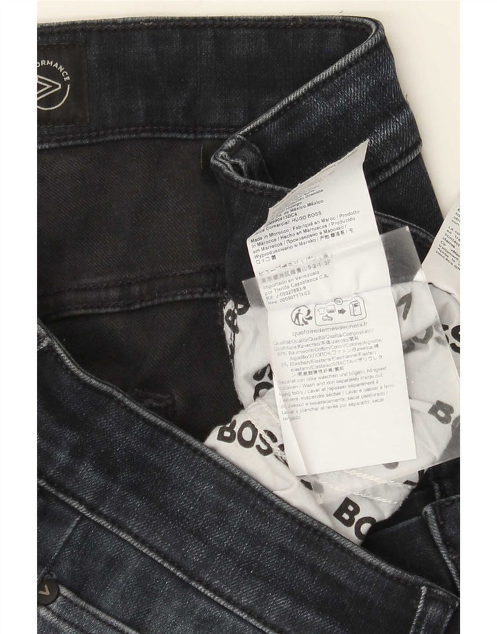 Jeans slim feminino HUGO BOSS W34 L32 algodão azul marinho