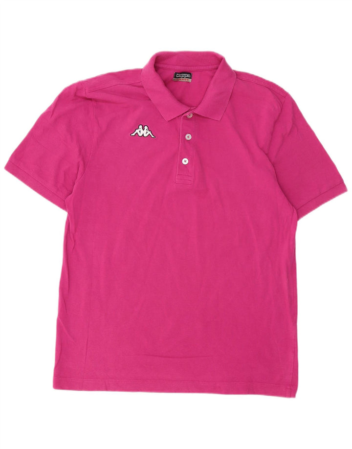 Camisa polo masculina KAPPA grande rosa