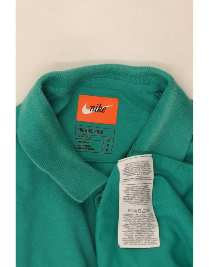 Camisa polo masculina Nike Dri Fit de algodão verde médio