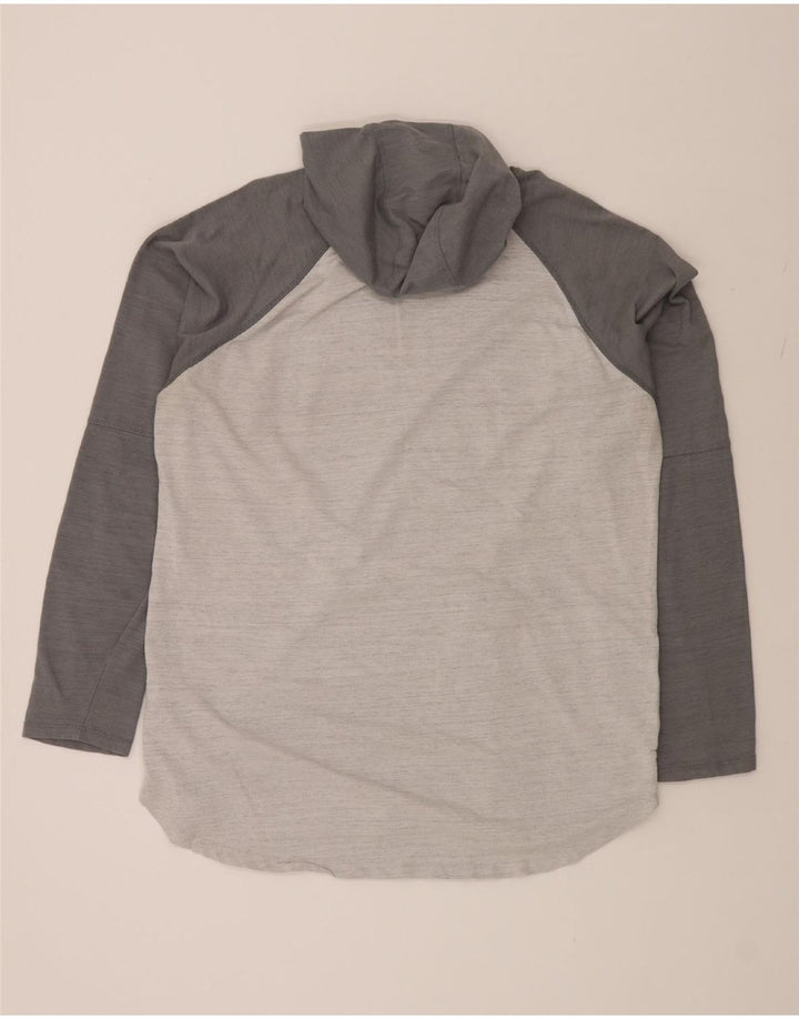 HURLEY Mens Hoodie Jumper XL Grey Colourblock Cotton Vintage Hurley and Second-Hand Hurley from Messina Hembry 