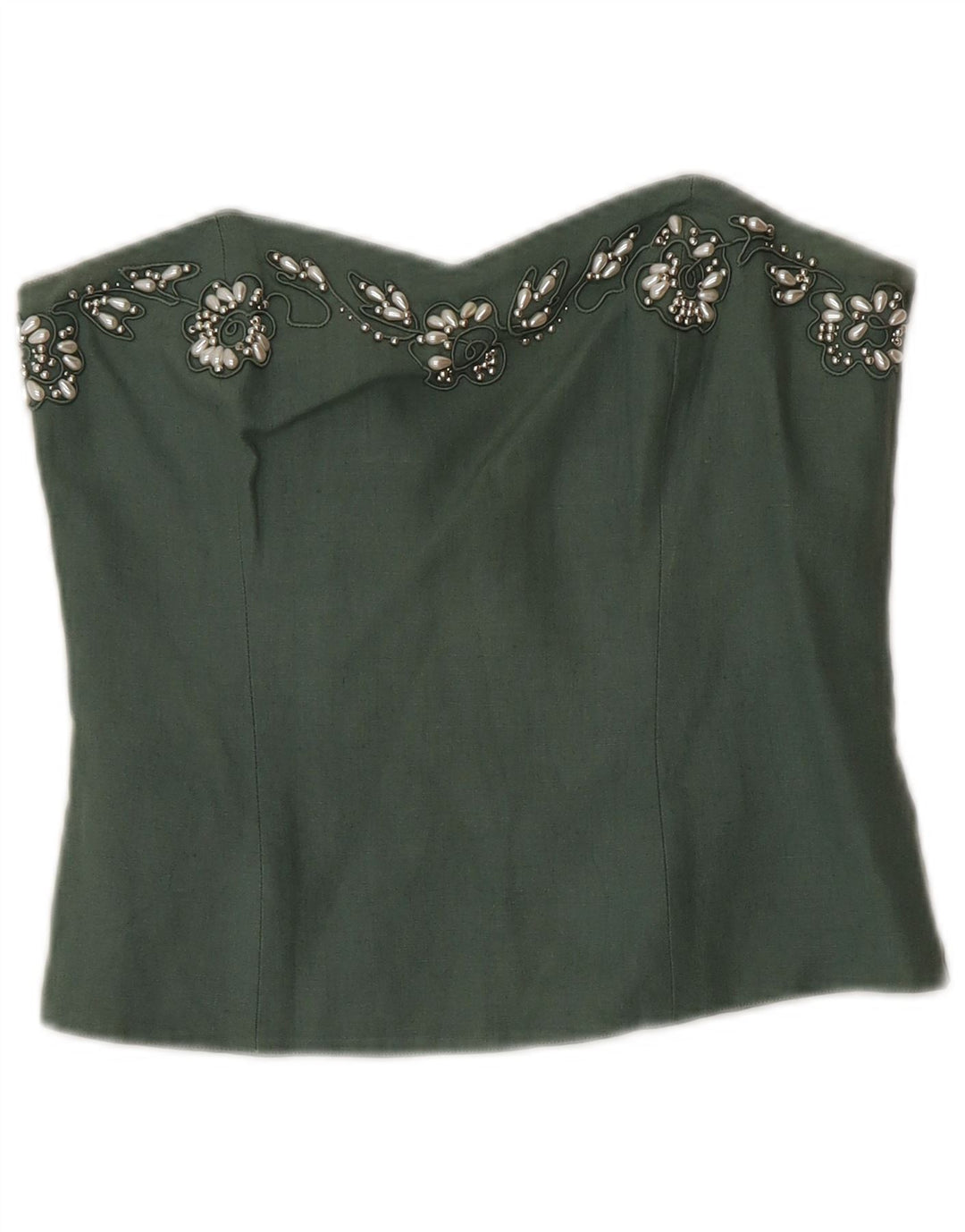 Angelo Santagostino Conjunto de saia feminina de 2 peças IT 44 Médio W26 Verde Designe