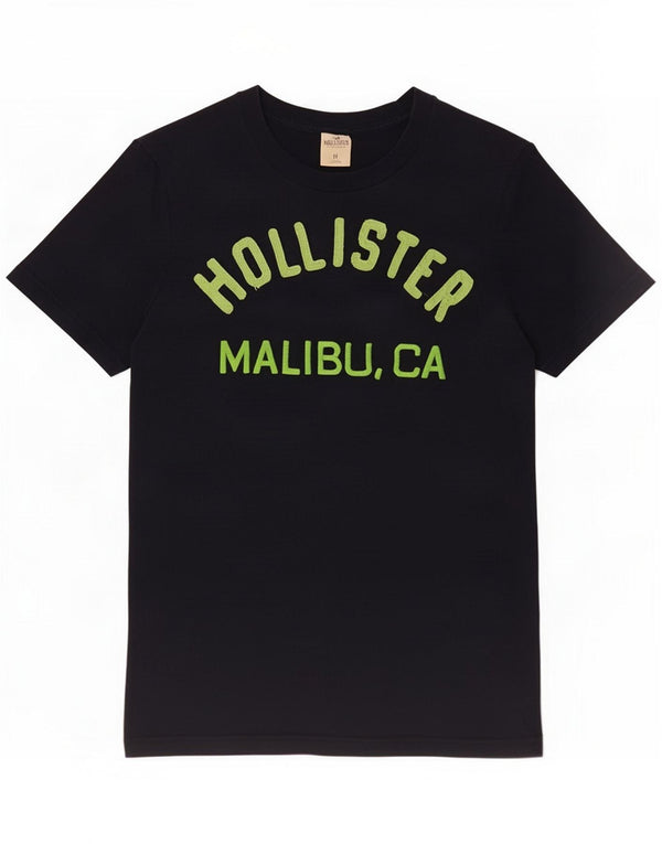 Hollister Mens Malibu Graphic T-Shirt Top Médio Algodão Azul Marinho