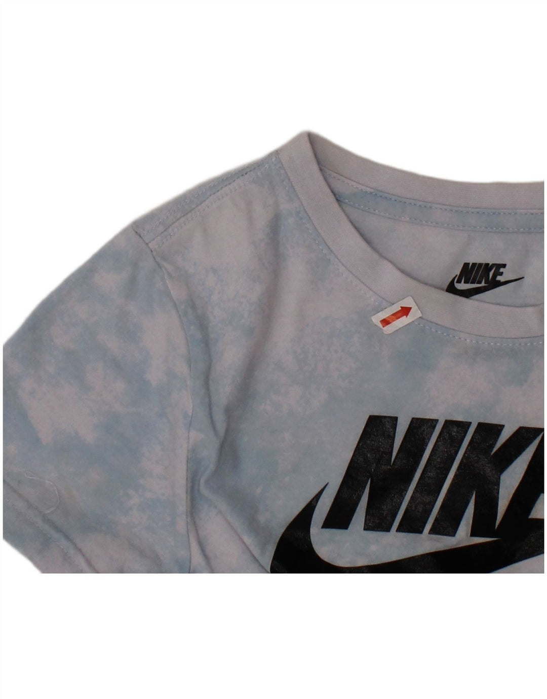 Camiseta gráfica masculina NIKE Top 6-7 anos grande azul tie-dye