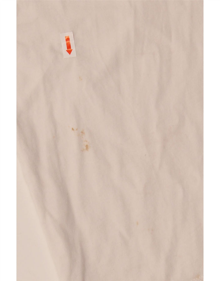 Timberland Camiseta masculina gráfica grande algodão branco