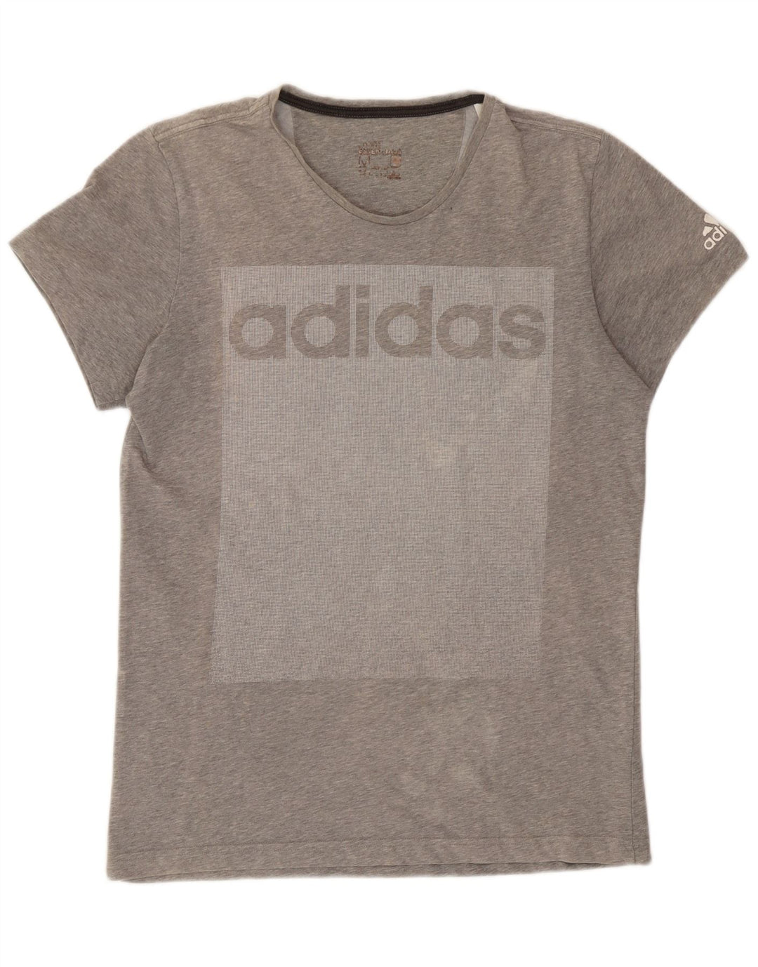 Camiseta Adidas Masculina Graphic Top Cinza Médio Colourblock